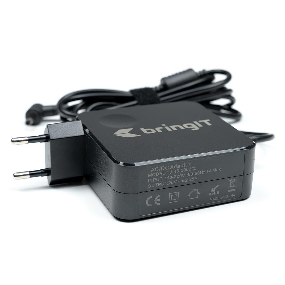 Fonte Carregador para Notebook Lenovo Ideapad 100S-14IBR NC140BW1 20V 2.25A 45W 4.0mm x 1.7mm proteção reforçada e garantia de 36 meses