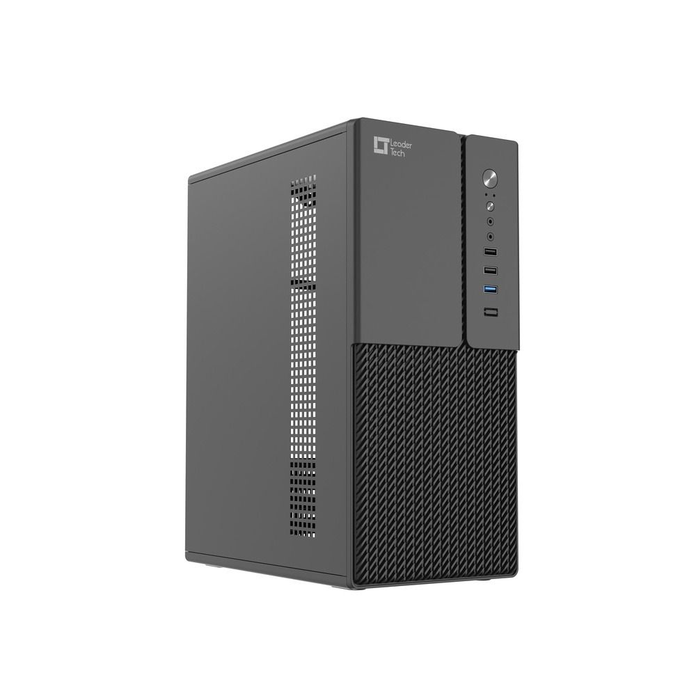 Gabinete LeaderTech Micro ATX LT-300C USB 3.0 Sem Fonte Preto