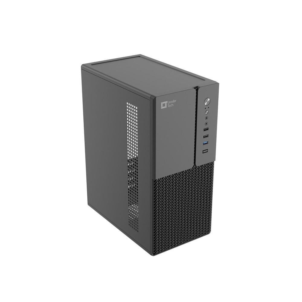 Gabinete LeaderTech Micro ATX LT-300C USB 3.0 Sem Fonte Preto