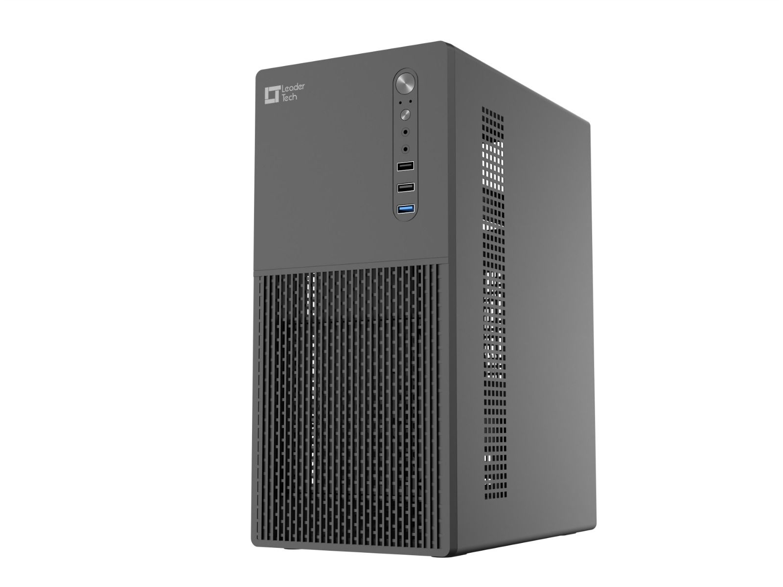 Gabinete LeaderTech Micro ATX LT-302C USB 3.0 Sem Fonte Preto