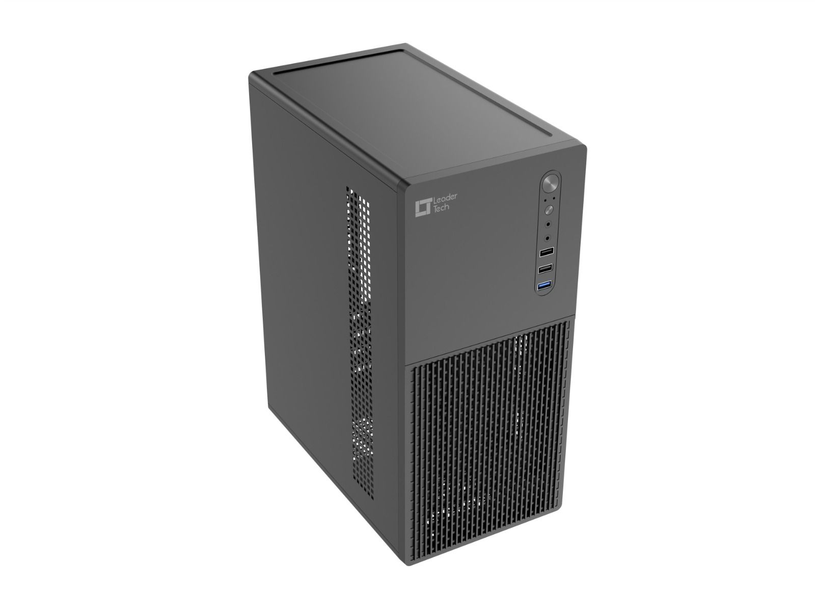 Gabinete LeaderTech Micro ATX LT-302C USB 3.0 Sem Fonte Preto