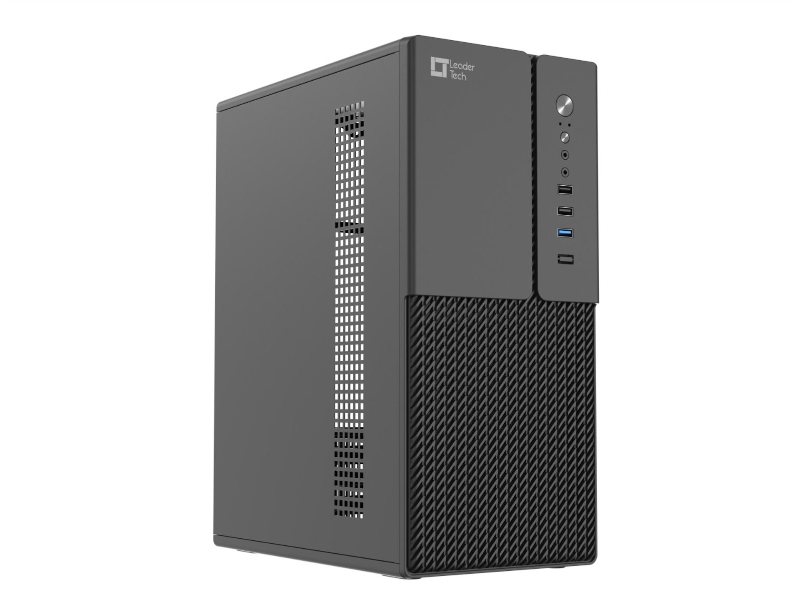 Gabinete LeaderTech Micro ATX LT-300CF USB 3.0 Com Fonte Preto