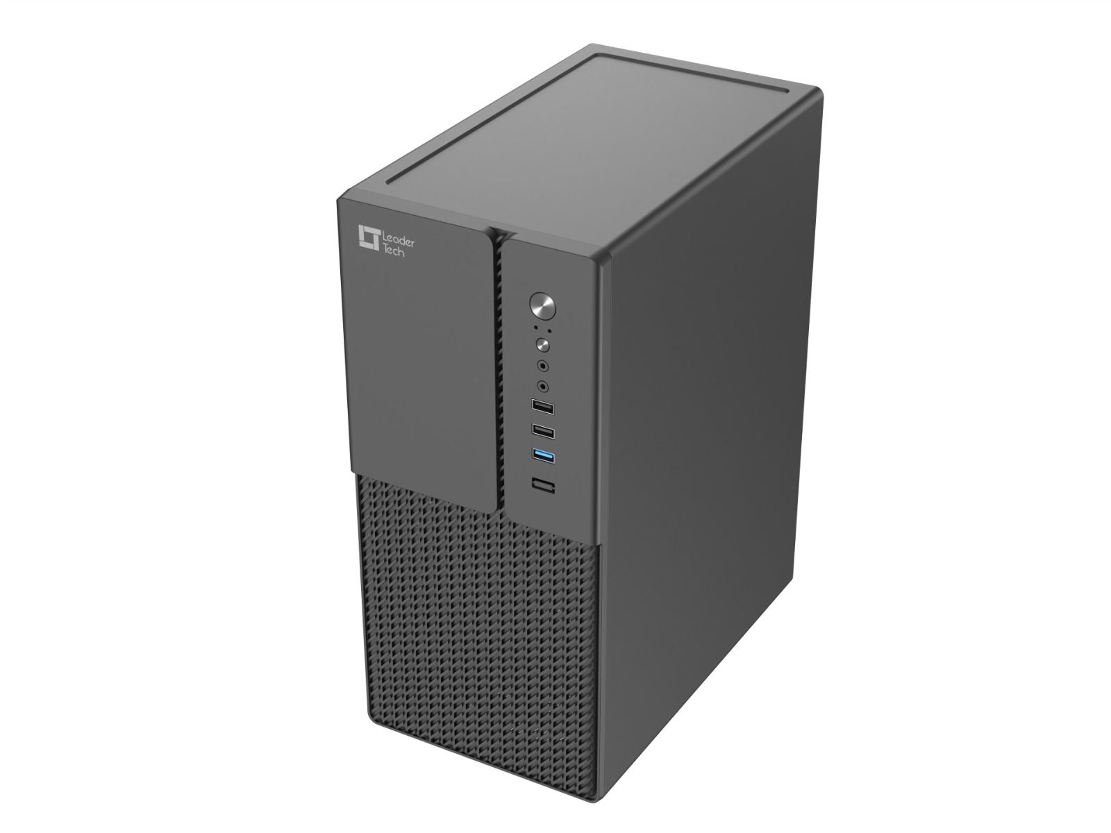 Gabinete LeaderTech Micro ATX LT-300CF USB 3.0 Com Fonte Preto