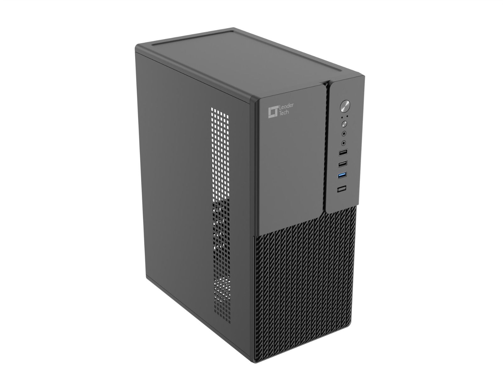 Gabinete LeaderTech Micro ATX LT-300CF USB 3.0 Com Fonte Preto