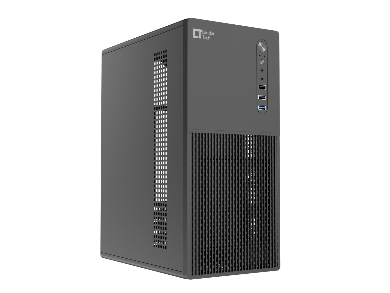 Gabinete LeaderTech Micro ATX LT-302CF USB 3.0 Com Fonte Preto