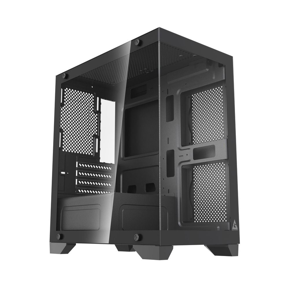Gabinete Gamer GStorm Raider Micro ATX ITX com Vidro Temperado Preto