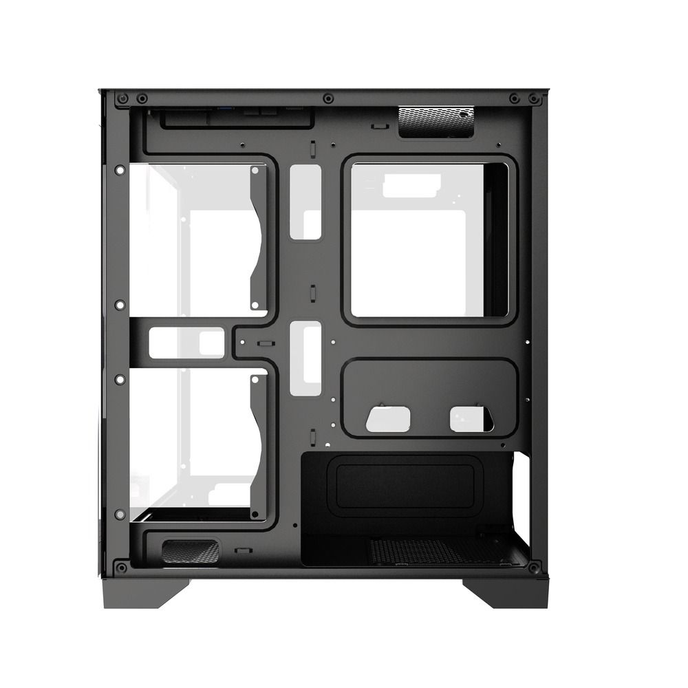 Gabinete Gamer GStorm Raider Micro ATX ITX com Vidro Temperado Preto