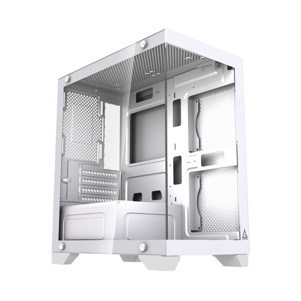 Gabinete Gamer GStorm Raider Micro ATX ITX com Vidro Temperado Branco