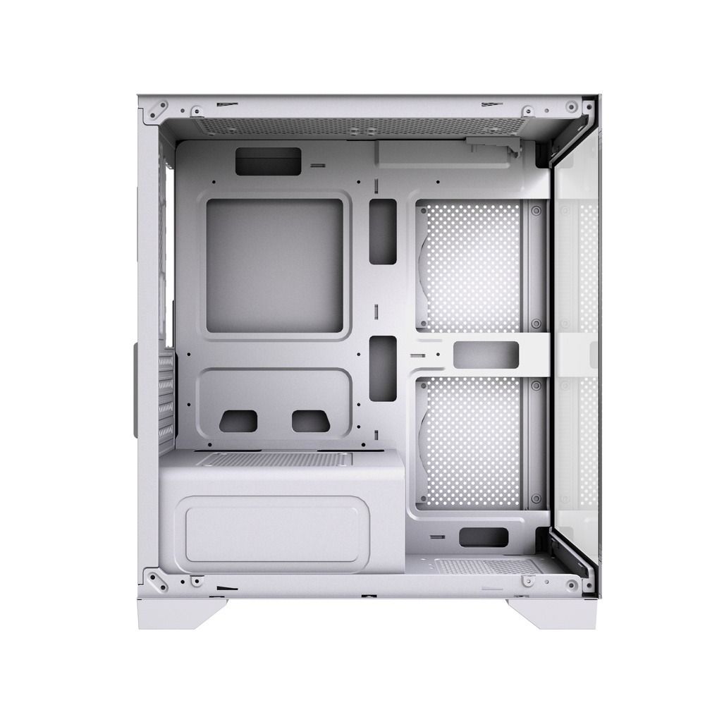 Gabinete Gamer GStorm Raider Micro ATX ITX com Vidro Temperado Branco