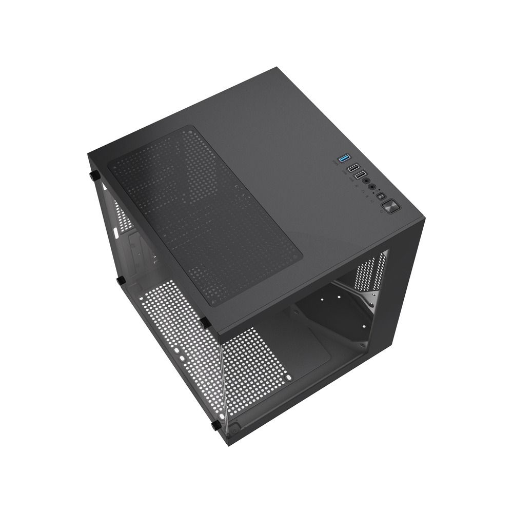 Gabinete Gamer GStorm Vanguad Micro ATX ITX com Vidro Temperado Preto
