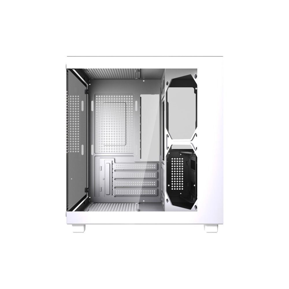 Gabinete Gamer GStorm Vanguad Micro ATX ITX com Vidro Temperado Branco