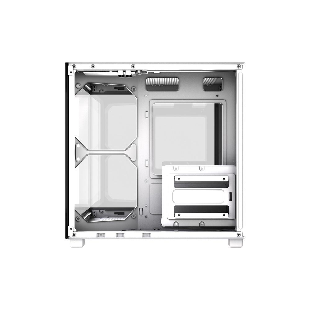 Gabinete Gamer GStorm Vanguad Micro ATX ITX com Vidro Temperado Branco
