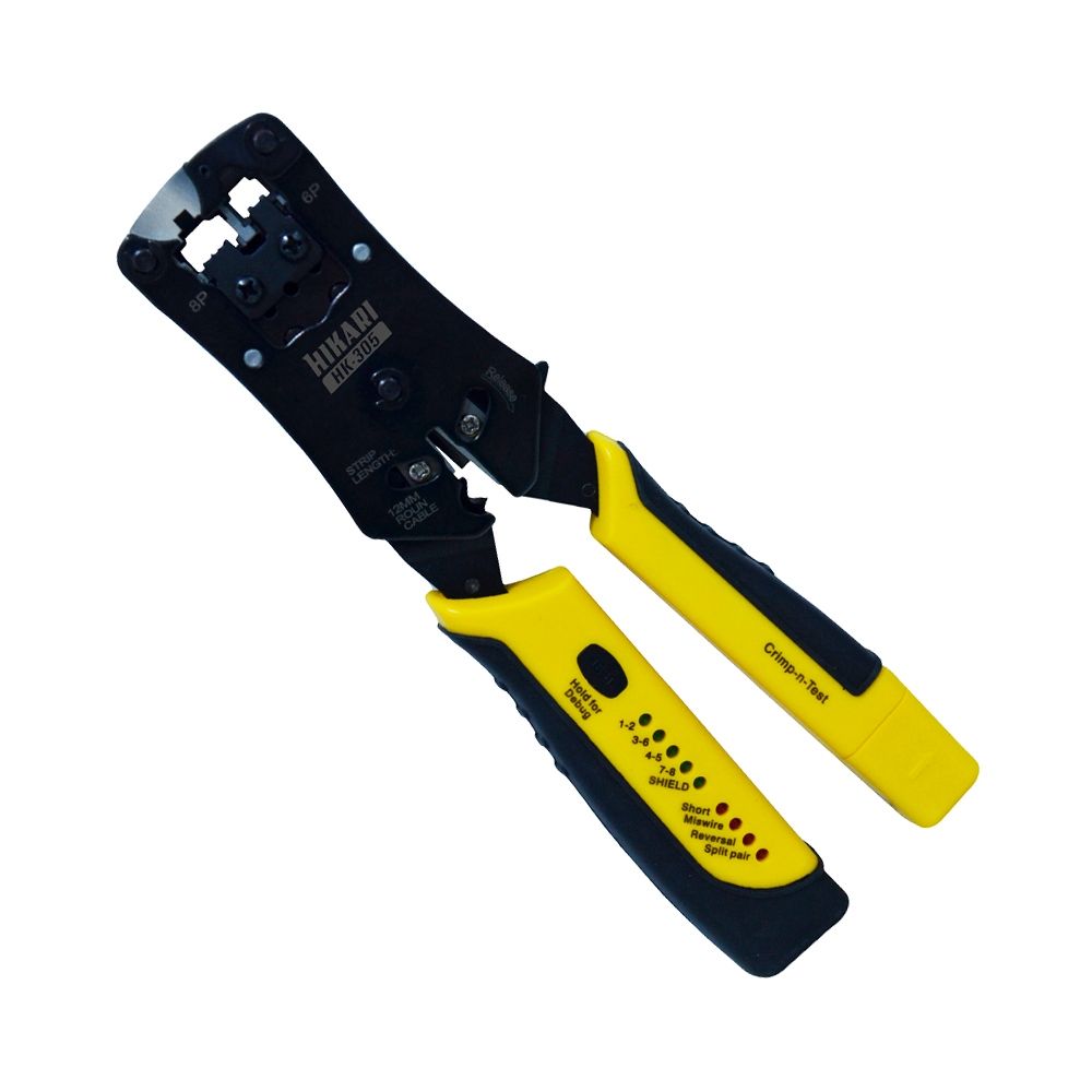 Testador de Cabos de Rede e Alicate de Crimpar Hikari HK-305