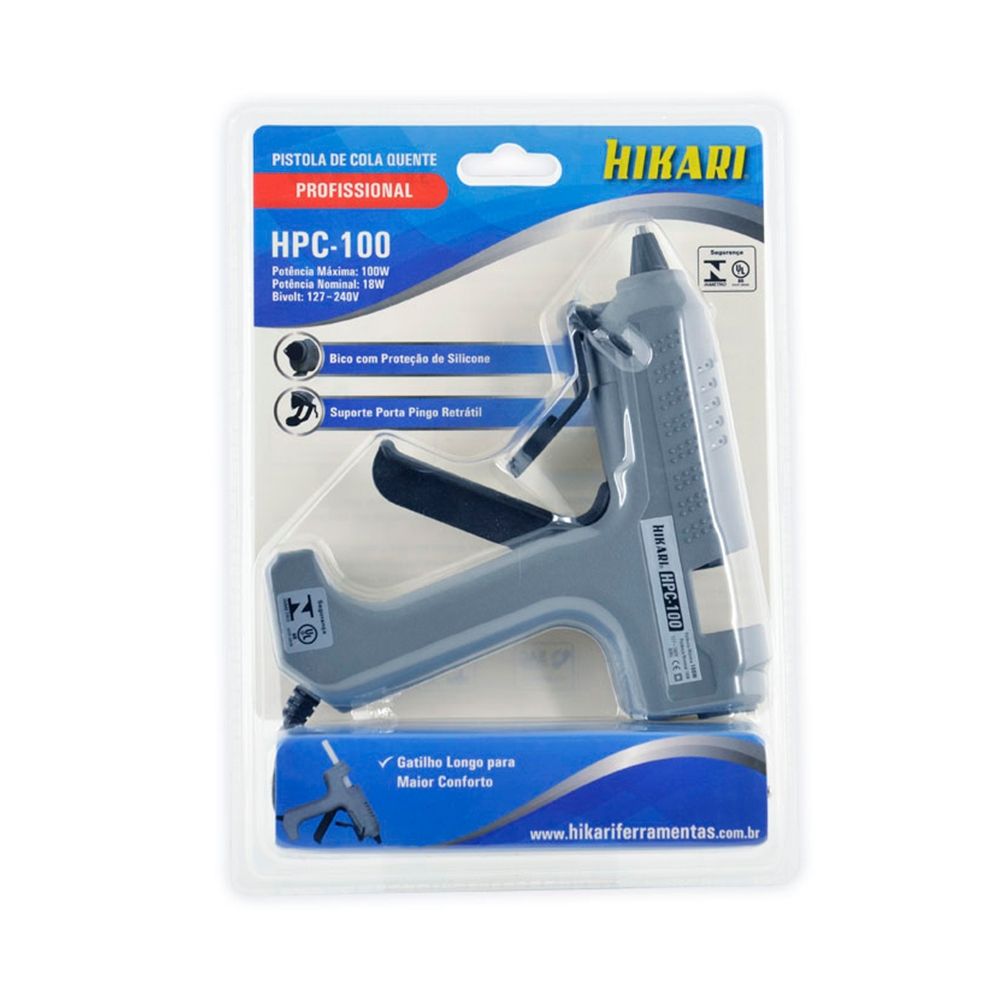 Pistola de Cola Quente Profissional Hikari HPC-100