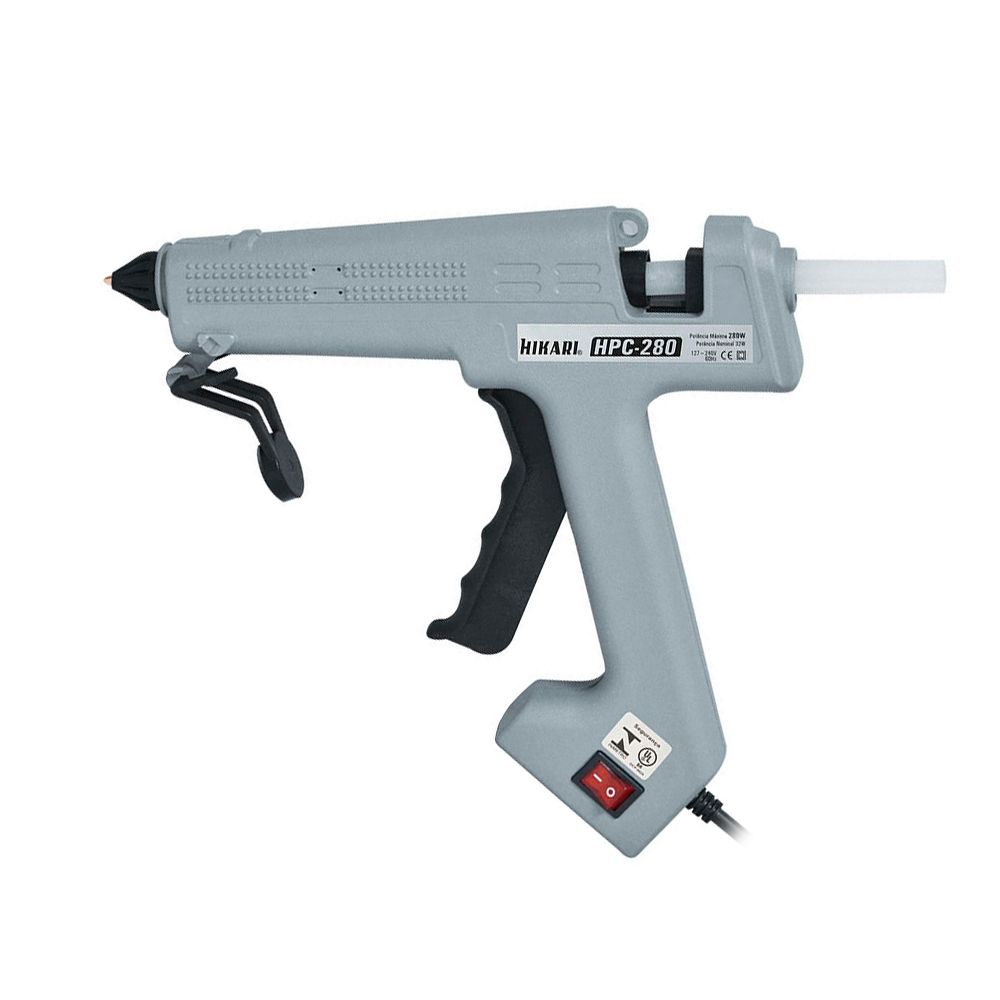Pistola de Cola Quente Profissional Industrial Hikari HPC-280