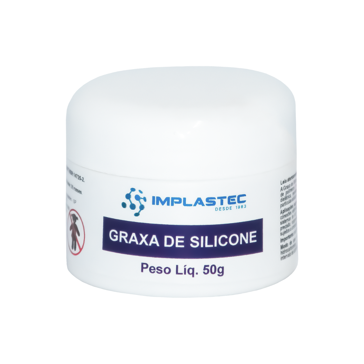 Graxa de Silicone IMPLASTEC 50g (IGS / G. Sil.) 200