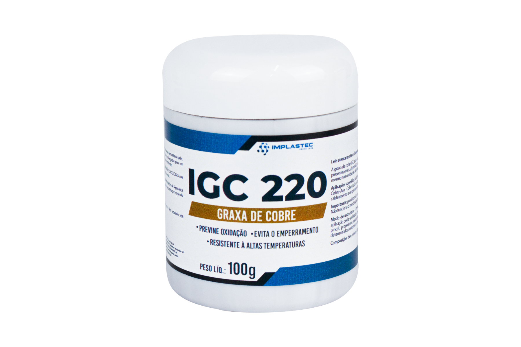 Pasta de Cobre IMPLASTEC IGC 220 - 100g
