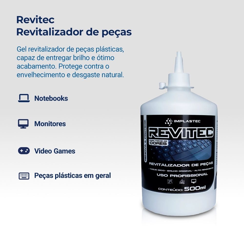 Revitalizador de Peças Implastec Revitec PARV0500PC 500ML