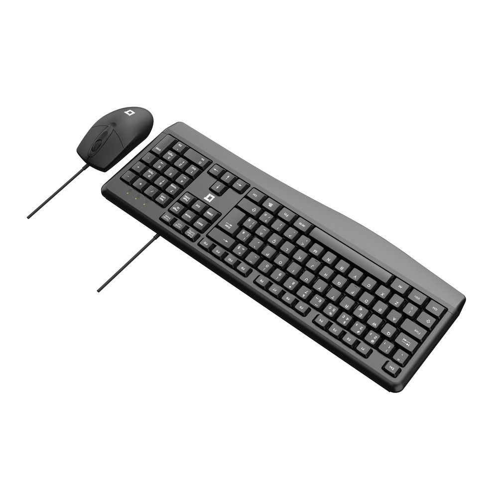 Kit Teclado e Mouse LeaderTech KM200 USB ABNT2 1000DPI Preto