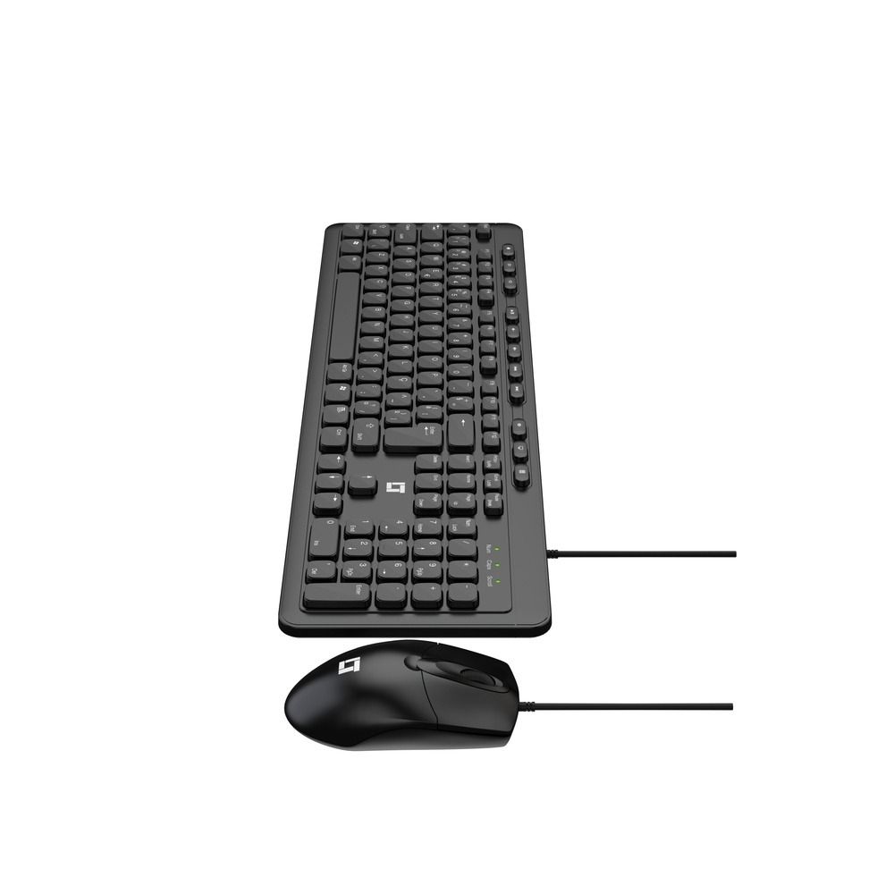 Kit Teclado e Mouse LeaderTech KM300 USB ABNT2 1000DPI Preto