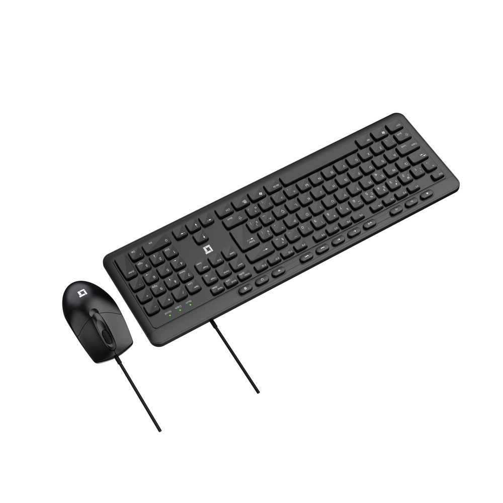 Kit Teclado e Mouse LeaderTech KM300 USB ABNT2 1000DPI Preto