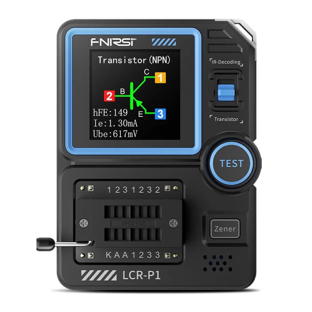 Testador Multifuncional de Transístores LCR FNIRSI LCR-P1