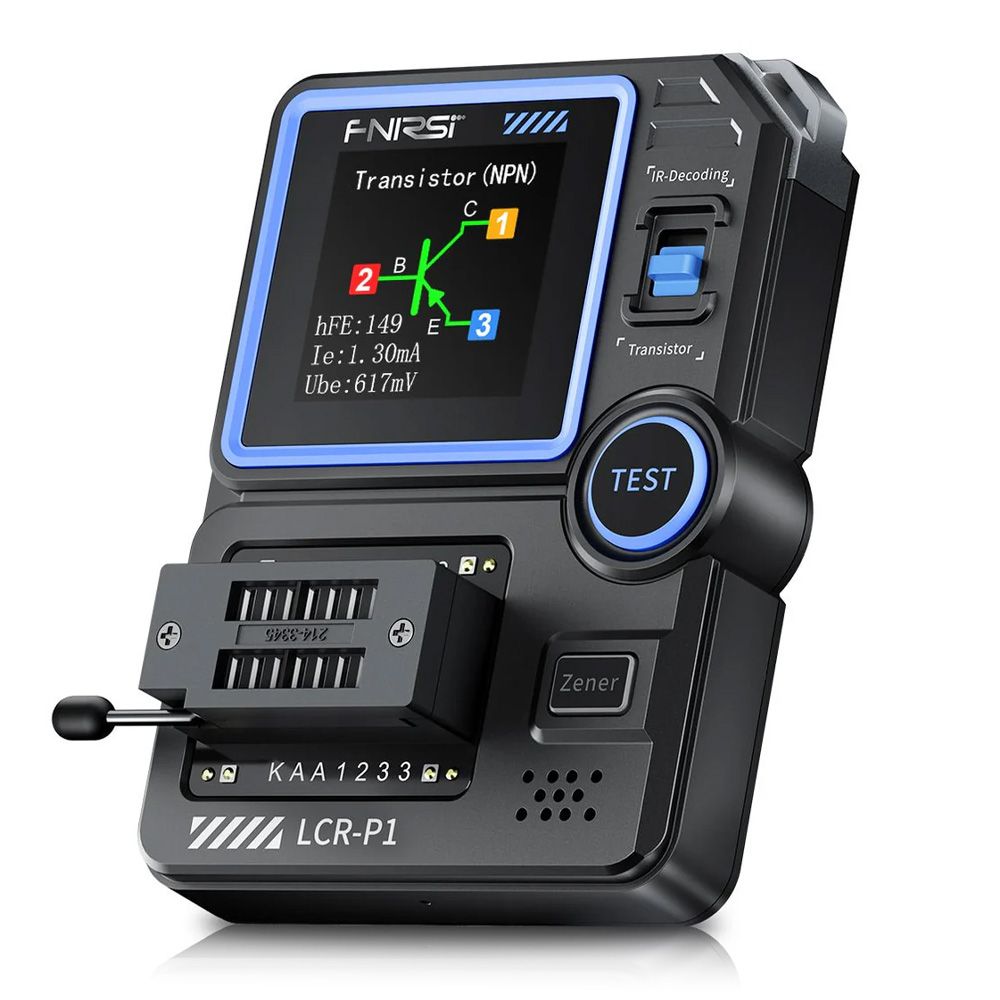 Testador Multifuncional de Transístores LCR FNIRSI LCR-P1