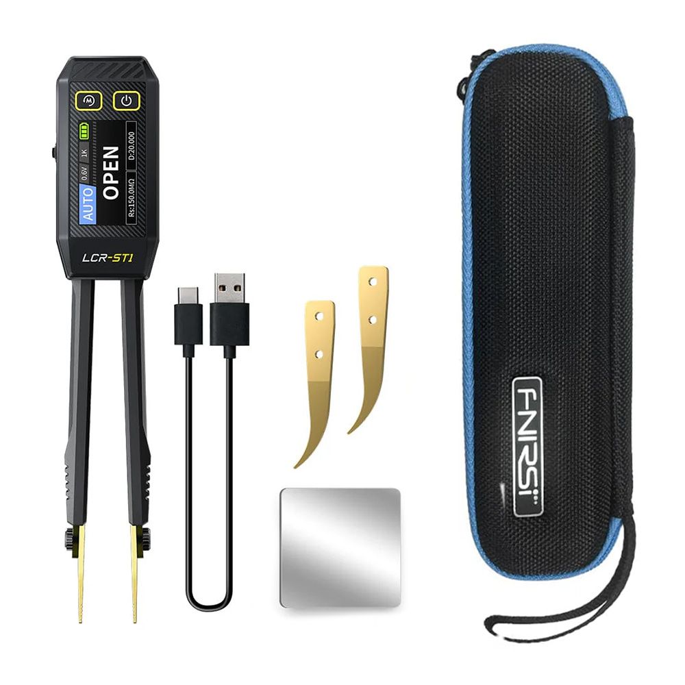 Pinça Medidora para Resistência Capacitância e Indutância FNIRSI LCR-ST1