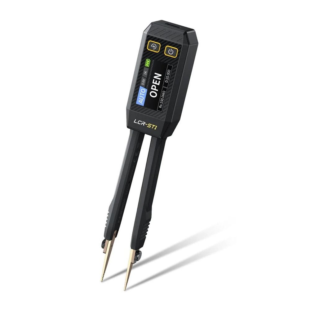 Pinça Medidora para Resistência Capacitância e Indutância FNIRSI LCR-ST1