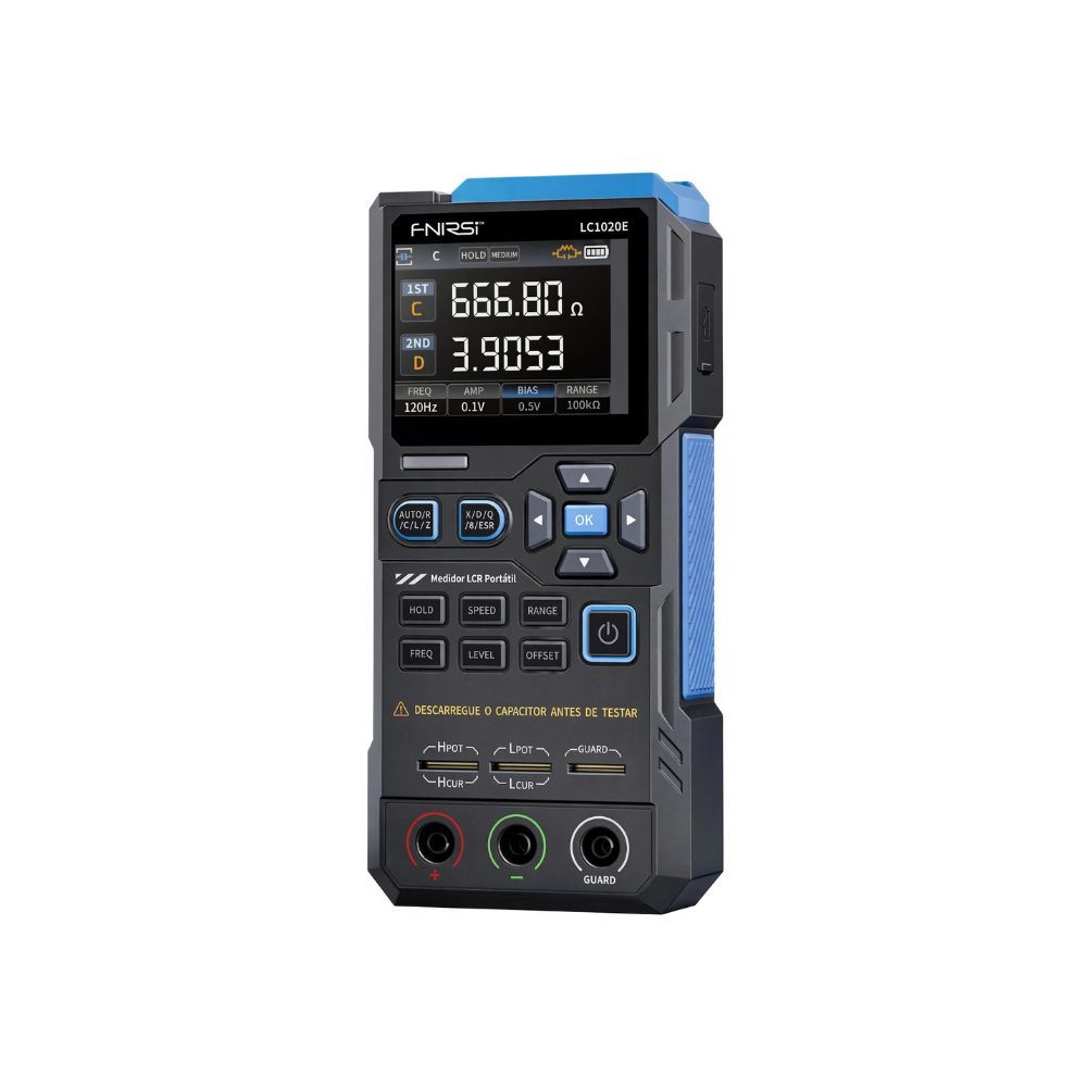 Testador Digital Portátil FNIRSI LC1020E LCR ESR