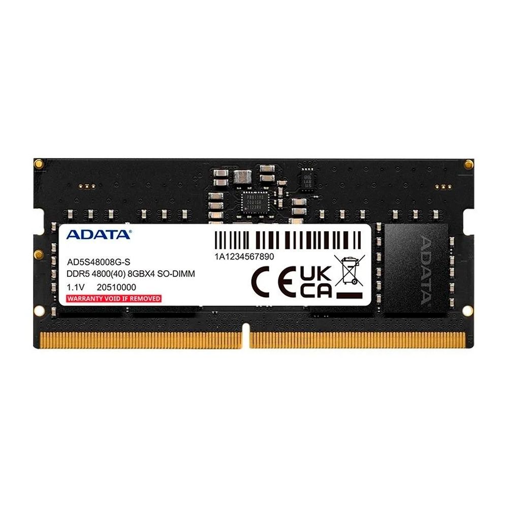 Memória para Notebook Adata 8GB DDR5 4800MHz AD5S48008G-S