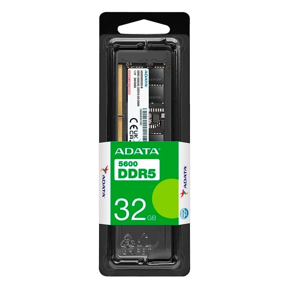 Memória para Notebook Adata 32GB DDR5 5600MHz AD5S560032G-S