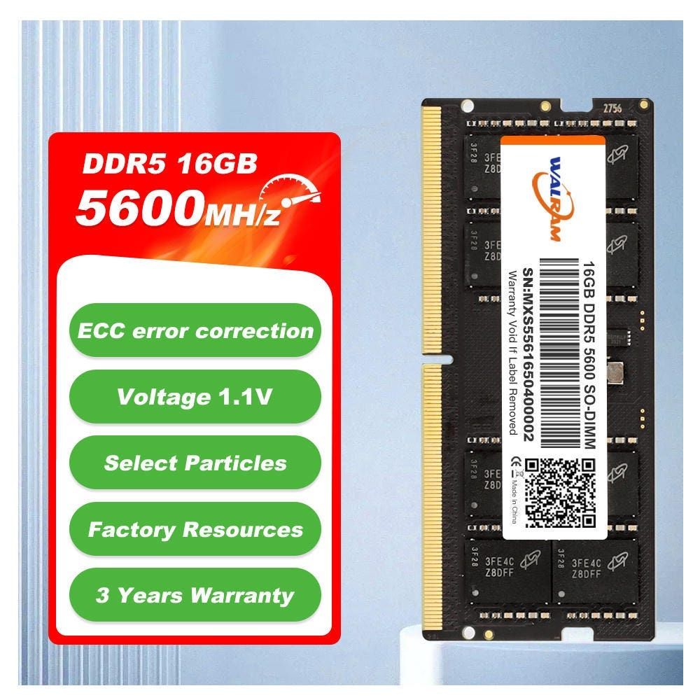 Memória para Notebook Walram 16GB DDR5 5600MHz