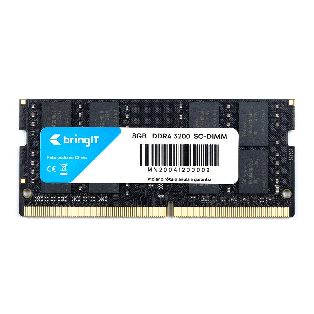 Memória RAM bringIT para Notebook 8GB DDR4 3200MHz