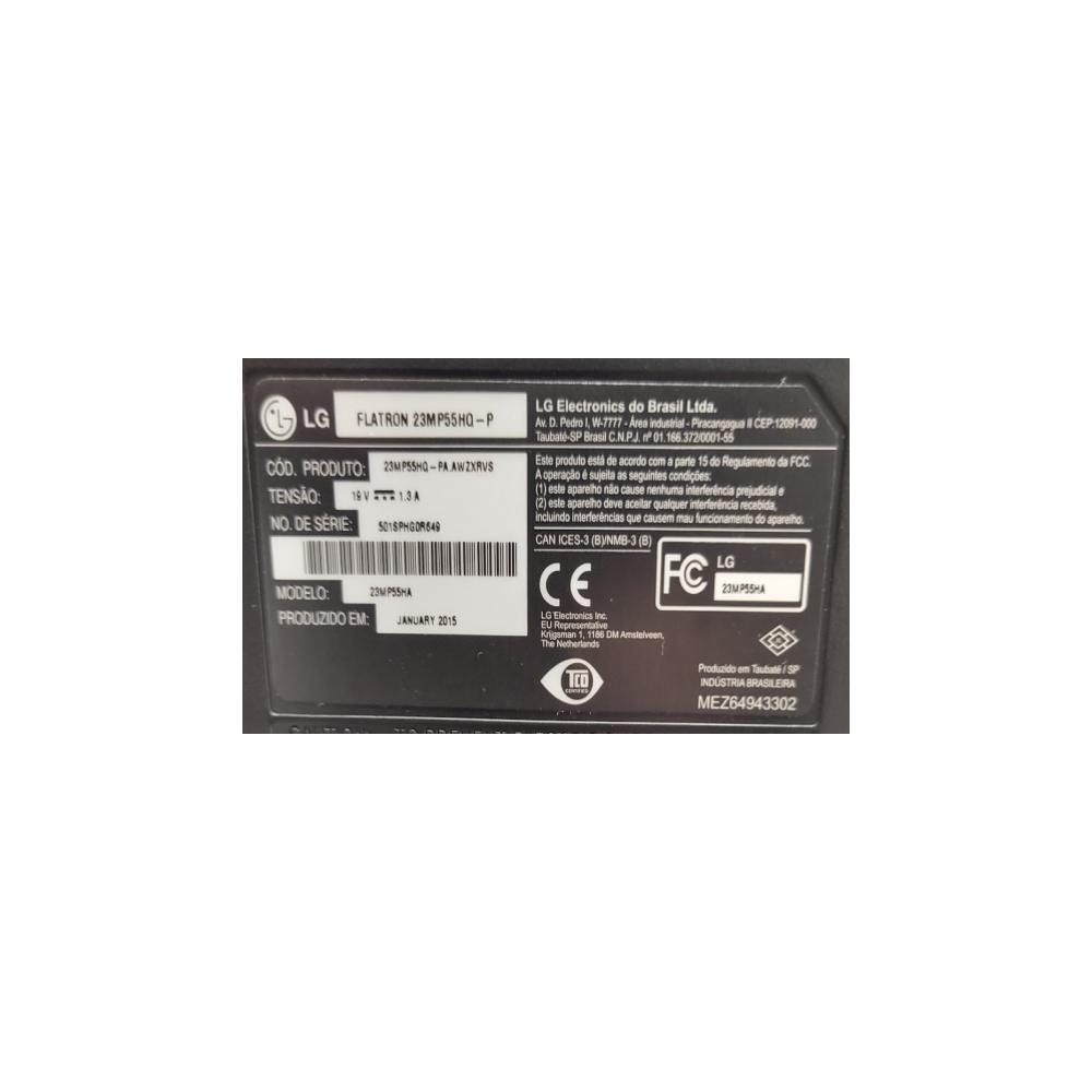 Monitor LG LED 23" 23MP55HQ-P Sem base Usado