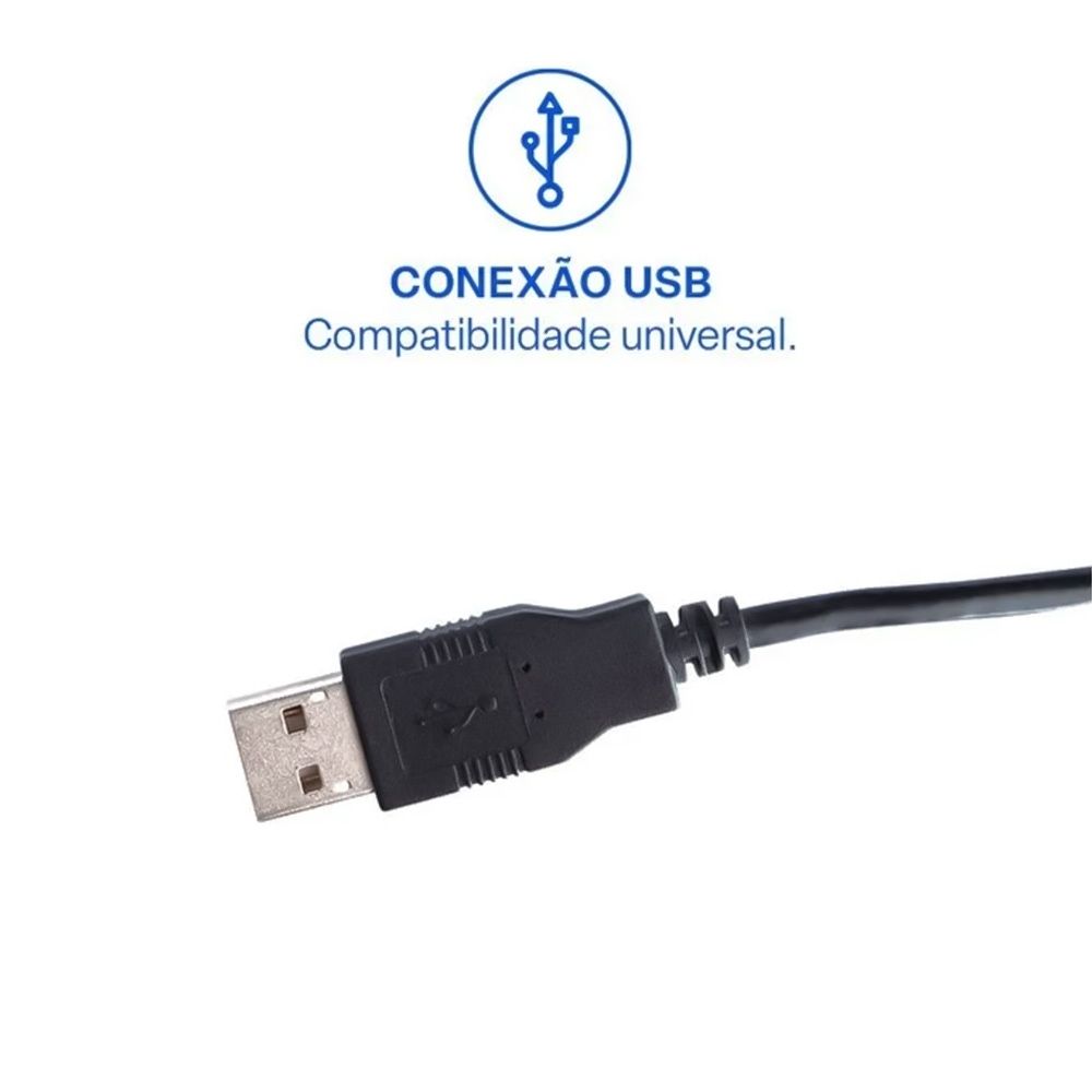 Mouse Multilaser Com Fio 1200 DPI USB - MO300