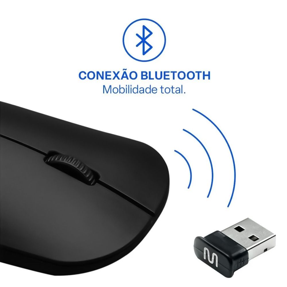 Mouse Slim Multilaser Sem Fio 1200 DPI - MO307