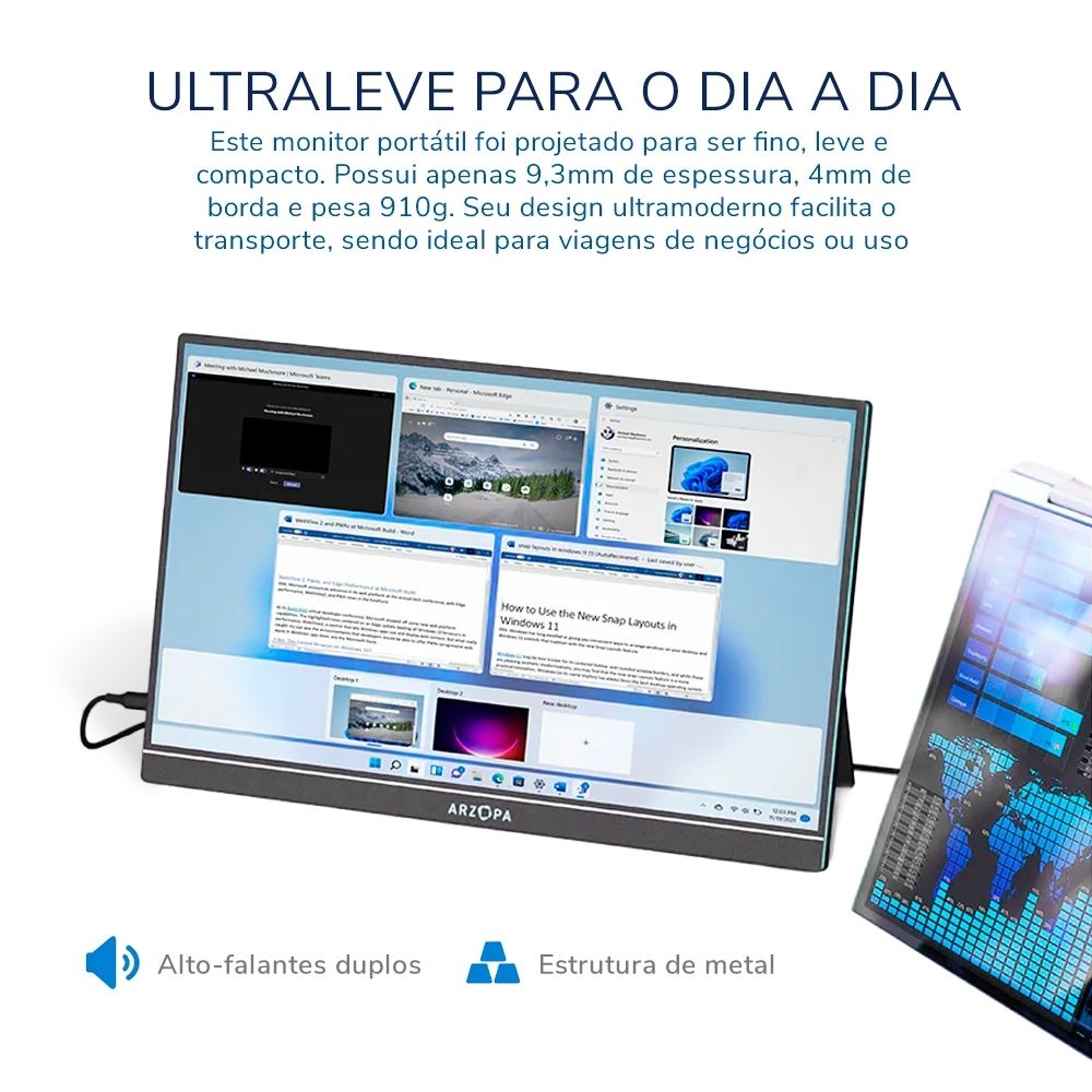 Monitor Portátil Arzopa A1M 17.3