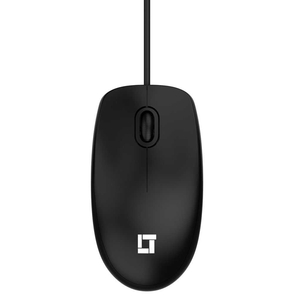 Mouse LeaderTech MS100 USB 1000DPI Com Fio Preto