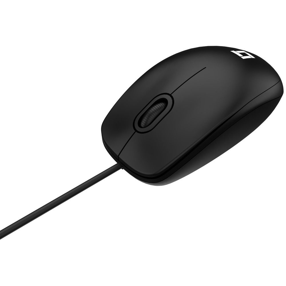 Mouse LeaderTech MS100 USB 1000DPI Com Fio Preto