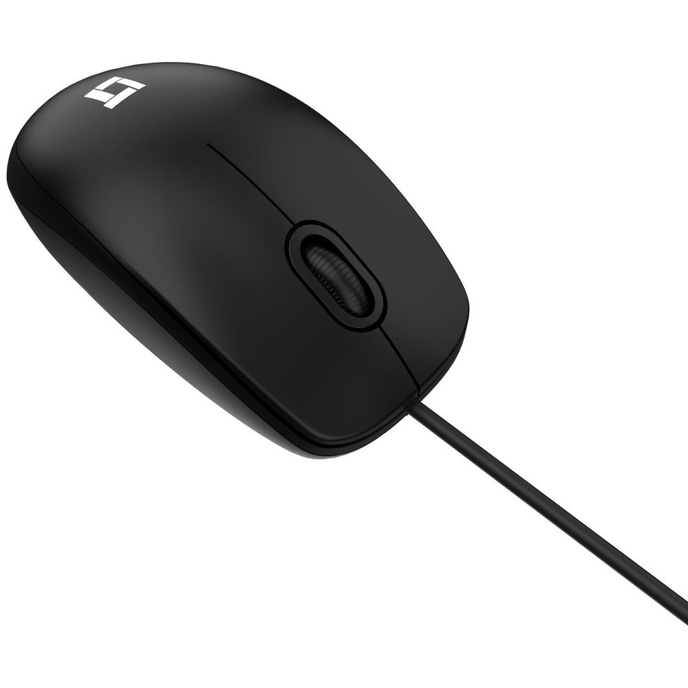 Mouse LeaderTech MS100 USB 1000DPI Com Fio Preto