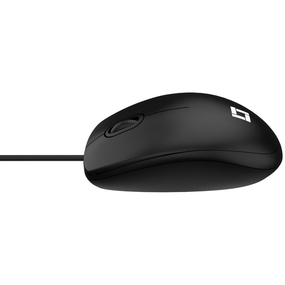 Mouse LeaderTech MS100 USB 1000DPI Com Fio Preto