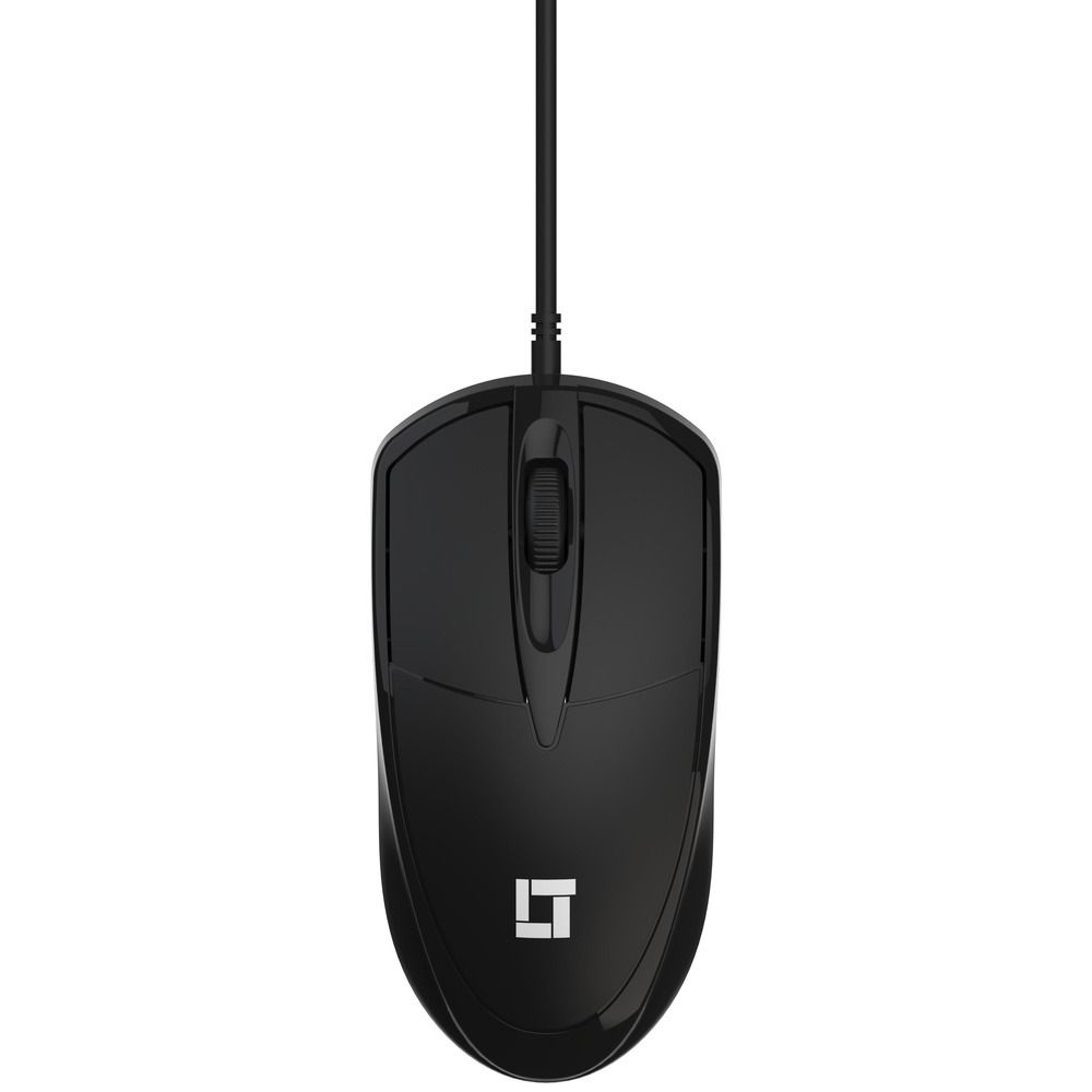 Mouse LeaderTech MS200 USB 1000DPI Com Fio Preto