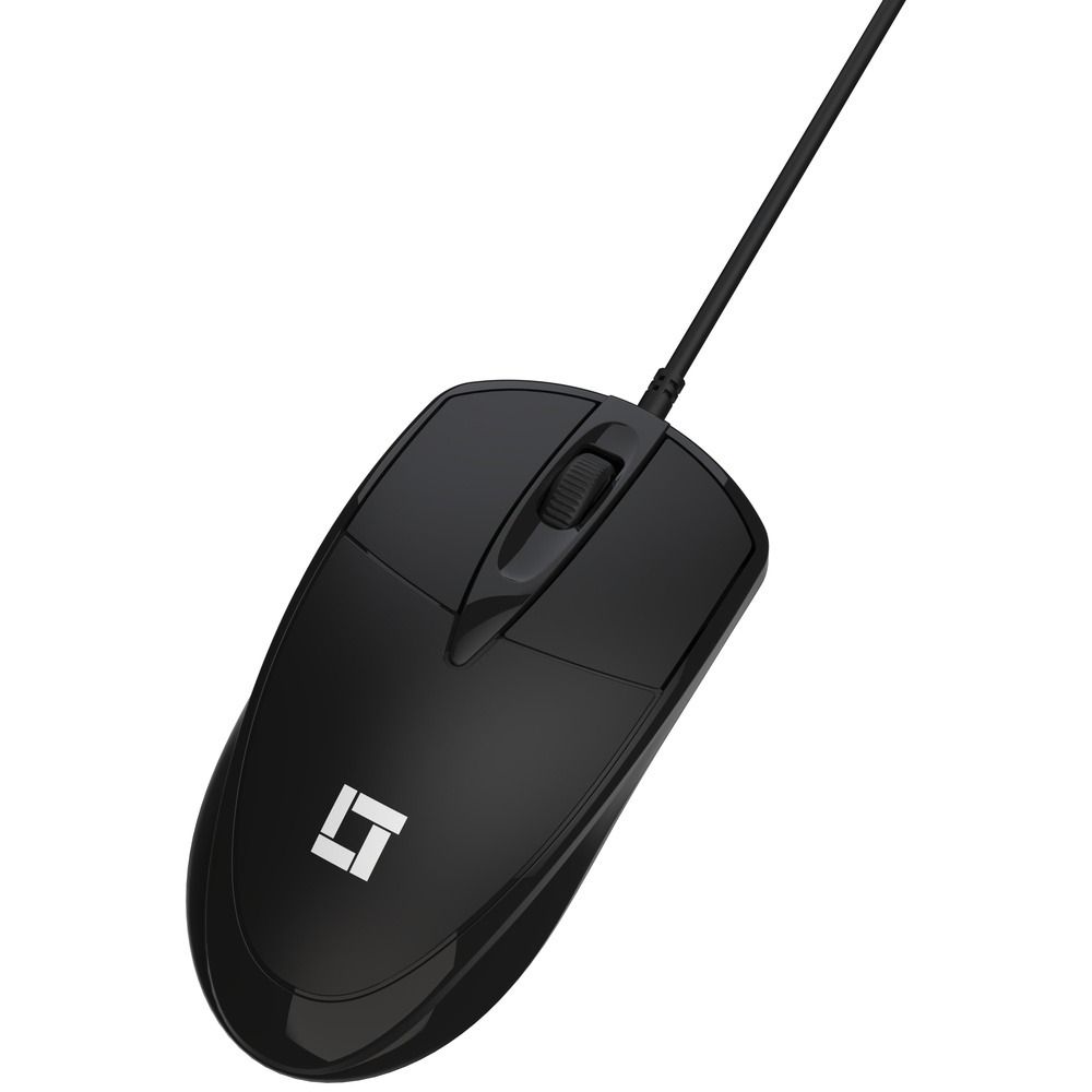 Mouse LeaderTech MS200 USB 1000DPI Com Fio Preto