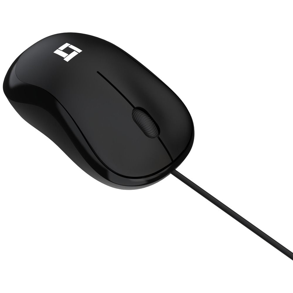 Mouse LeaderTech MS300 USB 1000DPI Com Fio Preto