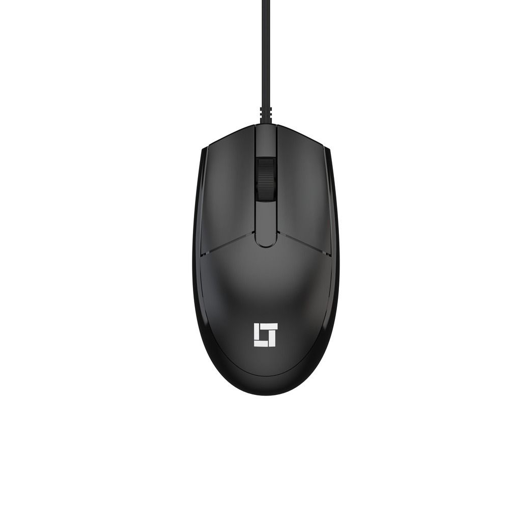 Mouse LeaderTech MS400 USB 1000DPI Com Fio Preto