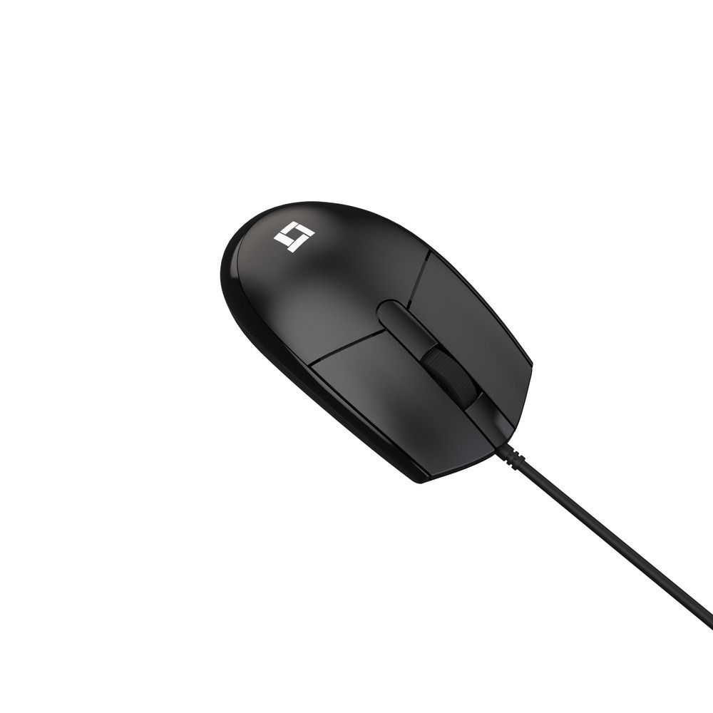 Mouse LeaderTech MS400 USB 1000DPI Com Fio Preto