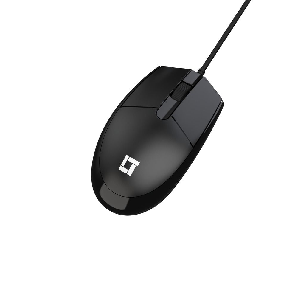Mouse LeaderTech MS400 USB 1000DPI Com Fio Preto