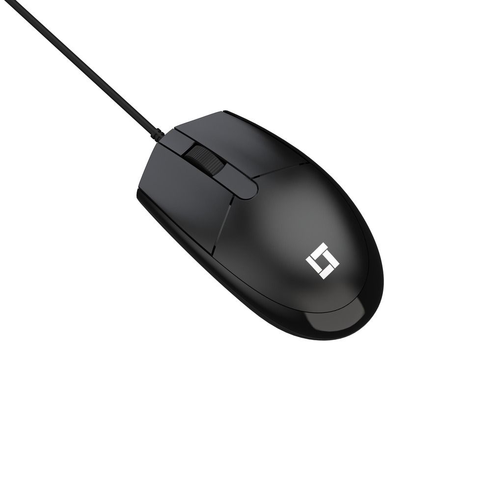 Mouse LeaderTech MS400 USB 1000DPI Com Fio Preto