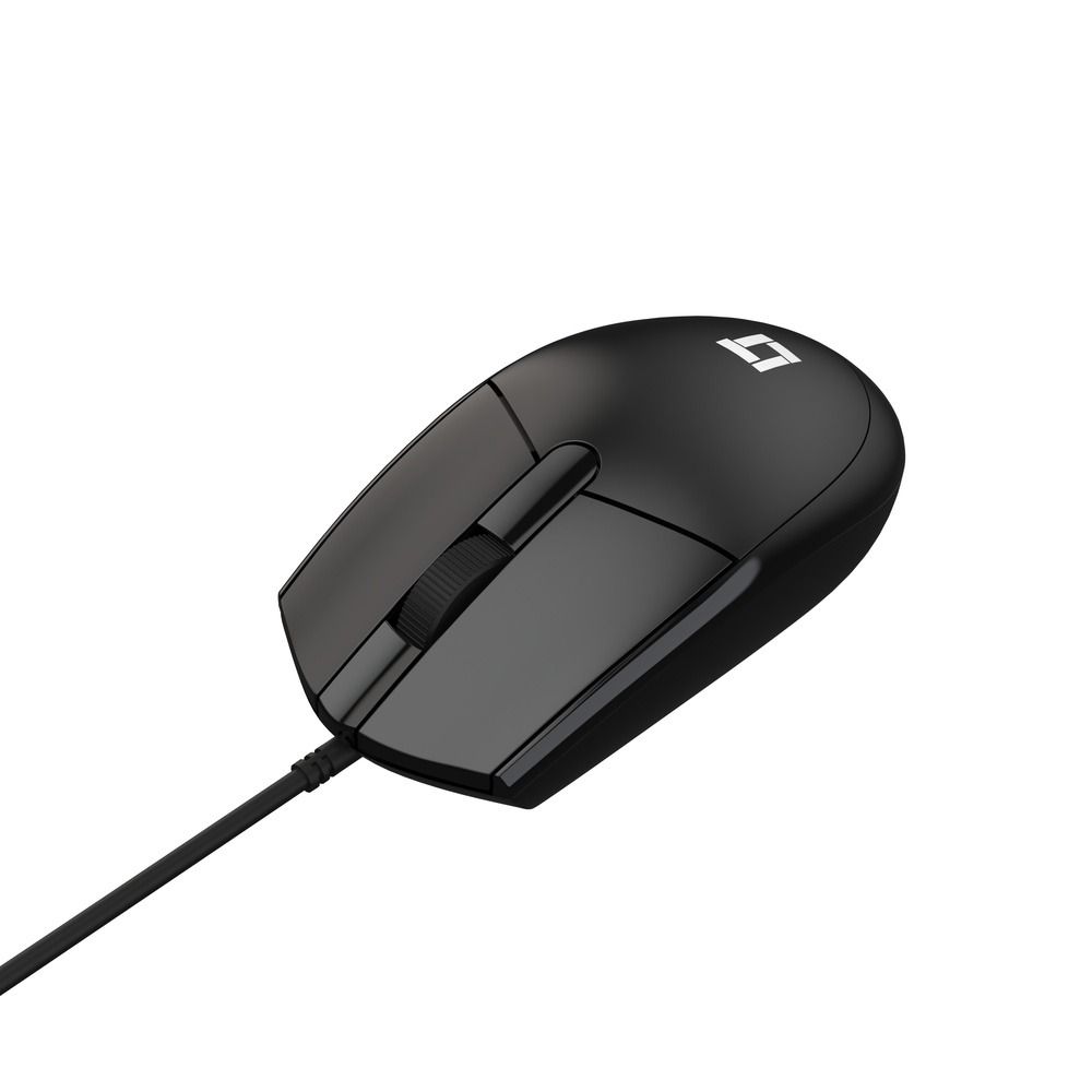 Mouse LeaderTech MS400 USB 1000DPI Com Fio Preto